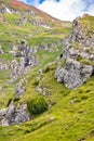 Obarsia Ialomitei falls in Bucegi mountains in Romania