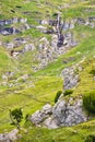 Obarsia Ialomitei falls in Bucegi mountains in Romania