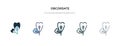 Obcordate icon in different style vector illustration. two colored and black obcordate vector icons designed in filled, outline,