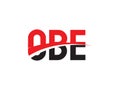 OBE Letter Initial Logo Design Vector Illustration Royalty Free Stock Photo