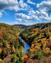 Obed Wild Scenic River autumn leaves fall nature art Royalty Free Stock Photo