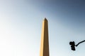 Obelisco Buenos Aires Outside Plaza Argentinian Royalty Free Stock Photo