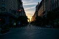 Obelisco buenos aires argentina on sunset