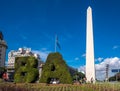 The Obelisco de Buenos Aires, a national historic monument located in the centre of Buenos Aires, Argentina.