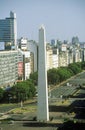 The Obelisk on Avenida 9 de Julio, Buenos Aires, Argentina