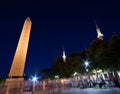 Obelisk and The Blue Mosque Royalty Free Stock Photo