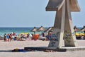 Obelisk at Costinesti beach, Romania