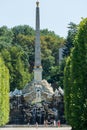 Obelisk fountain at SchÃÂ¶nbrunn palace Vienna