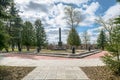 Obelisk on the grave of Vasilij Gracinskij, who was the first Soviet military Commissar of the city of Rzhev.