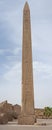 Obelisk with hieroglyphics at ancient egyptian Karnak Temple Royalty Free Stock Photo