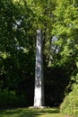 Obelisk in Historical Castle and Park Charlottenburg in Spring, Berlin