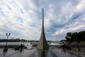 Obelisk in honor of the main city of Vladivostok on Korabelnaya Embankment