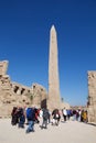 Obelisk at the Karnak Temple Complex, near Luxor, Egypt Royalty Free Stock Photo