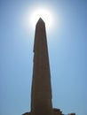 An Obelisk at Karnak Temple in Egypt Royalty Free Stock Photo