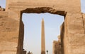 Obelisk in Karnak Temple, Luxor, Egypt Royalty Free Stock Photo