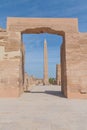 Obelisk at Karnak temple in Luxor (Egypt) Royalty Free Stock Photo