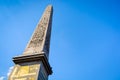 The obelisk of Luxor in the Concorde square in Paris