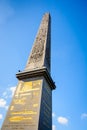 The obelisk of Luxor in the Concorde square in Paris