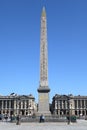 Obelisk of Luxor Place de la Concorde paris france, vertical