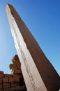 Obelisk at Luxor Temple in Egypt. Royalty Free Stock Photo