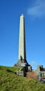 Obelisk & Maori Warrior Statue on One Tree Hill, Auckland Royalty Free Stock Photo