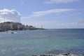 Obelisk Milenium Monument from A Coruna Town of Galicia region. Spain. Royalty Free Stock Photo