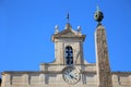 Obelisk of Montecitorio and Italian parliament on Piazza di Mont Royalty Free Stock Photo