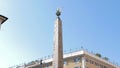 Obelisk of Montecitorio. Rome, Italy - February 1