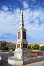 Obelisk, monument dedicated to Torrijos, Malaga, Spain