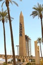 Obelisk near Luxor Hotel and Casino in Las Vegas.