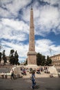 Obelisk at the Piazza di Spagna Royalty Free Stock Photo