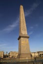 The obelisk at the place  Concorde square  in Paris Royalty Free Stock Photo