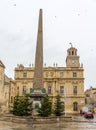 Obelisk on the Place de la Republique in Arles