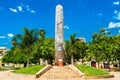 Obelisk at the Plaza de Armas in Asuncion, Paraguay