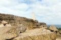 Obelisk Portland Bill Isle of Portland Dorset England UK south of the island warns ships of danger