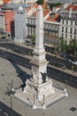 Obelisk in Praca dos Restauradores Royalty Free Stock Photo