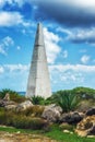 Obelisk at salt pier, Bonaire