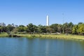 The obelisk of Sao Paulo in Ibirapuera Park, Brazil