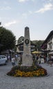 Obelisk in Schoenau at the Koenigssee, Germany, 2015