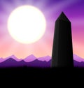 Obelisk Sunset