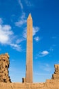 Obelisk in the temple of Karnak, Luxor Royalty Free Stock Photo