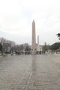 The Obelisk of Theodosius in the Hippodrome in Sultanahmet, Istanbul Royalty Free Stock Photo