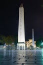 The Obelisk of Theodosius at night.An ancient Egyptian obelisk of pharaoh Thutmose III, now located in Istambul, Turkey