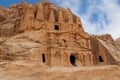 Obelisk tomb in Petra city, Jordan Royalty Free Stock Photo