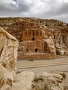 Obelisk tomb in Petra city, Jordan Royalty Free Stock Photo