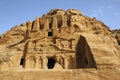 Obelisk Tomb and the Triclinium, Petra, Jordan Royalty Free Stock Photo