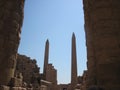 Obelisks at Karnak Temple in Egypt Royalty Free Stock Photo