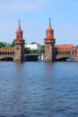 Oberbaum bridge, Berlin Royalty Free Stock Photo