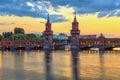 Oberbaum bridge - Berlin - Germany Royalty Free Stock Photo