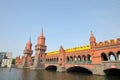 Oberbaum bridge historical architecture Berlin Germany Royalty Free Stock Photo